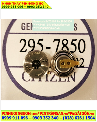 Pin SOLAR Panasonic MT516FA, Pin đồng hồ SOLAR MT516FA Part 295-7850 Titanium Lithium (chân thép đồng vàng)  